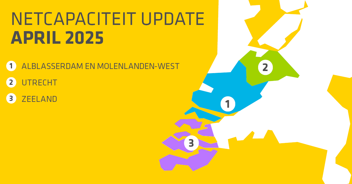 Netcapaciteit April 2025 Update netcapaciteit elektriciteitsnetten Stedin april 2025
