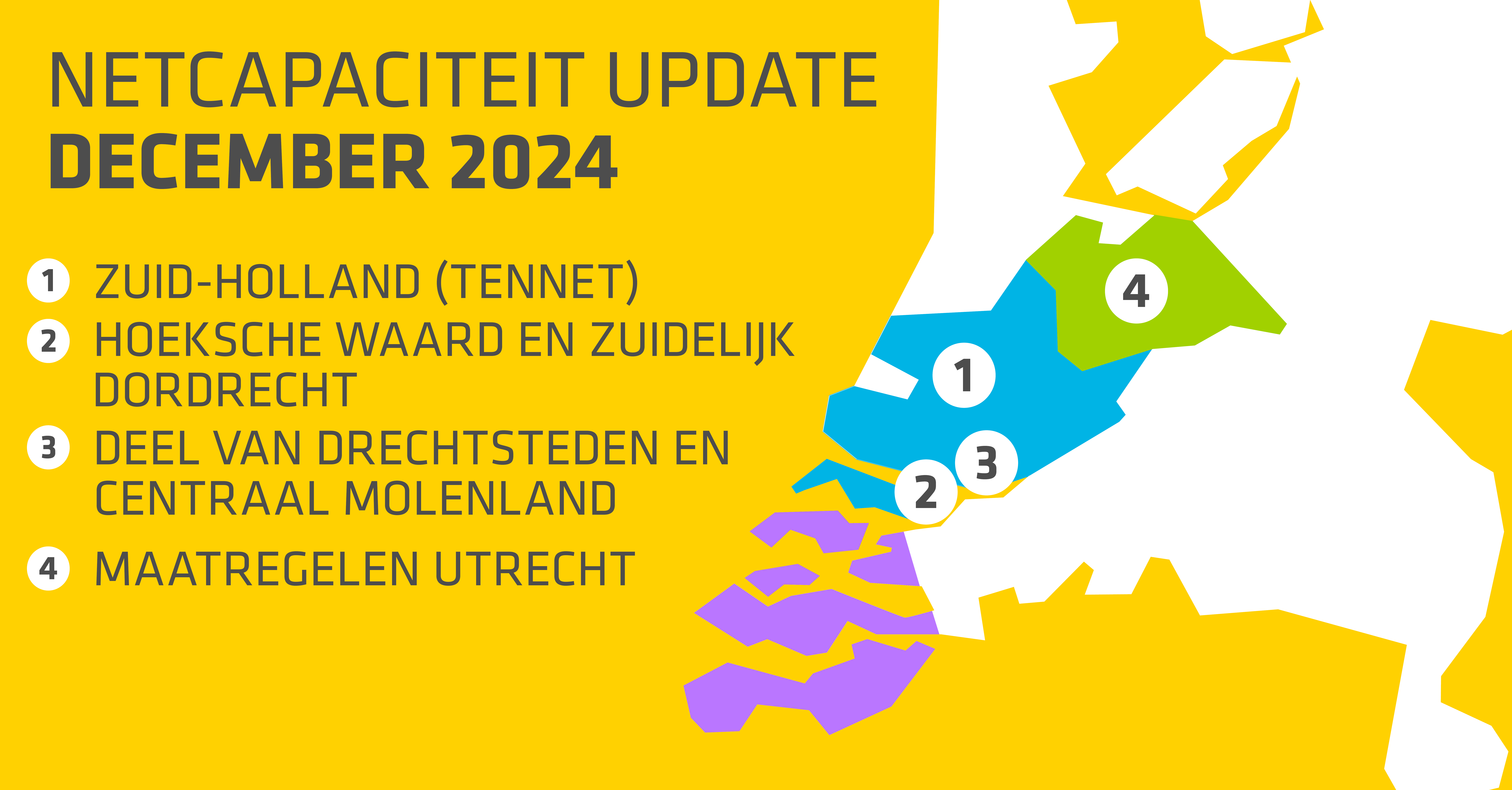 Update netcapaciteit elektriciteitsnetten Stedin december 2024