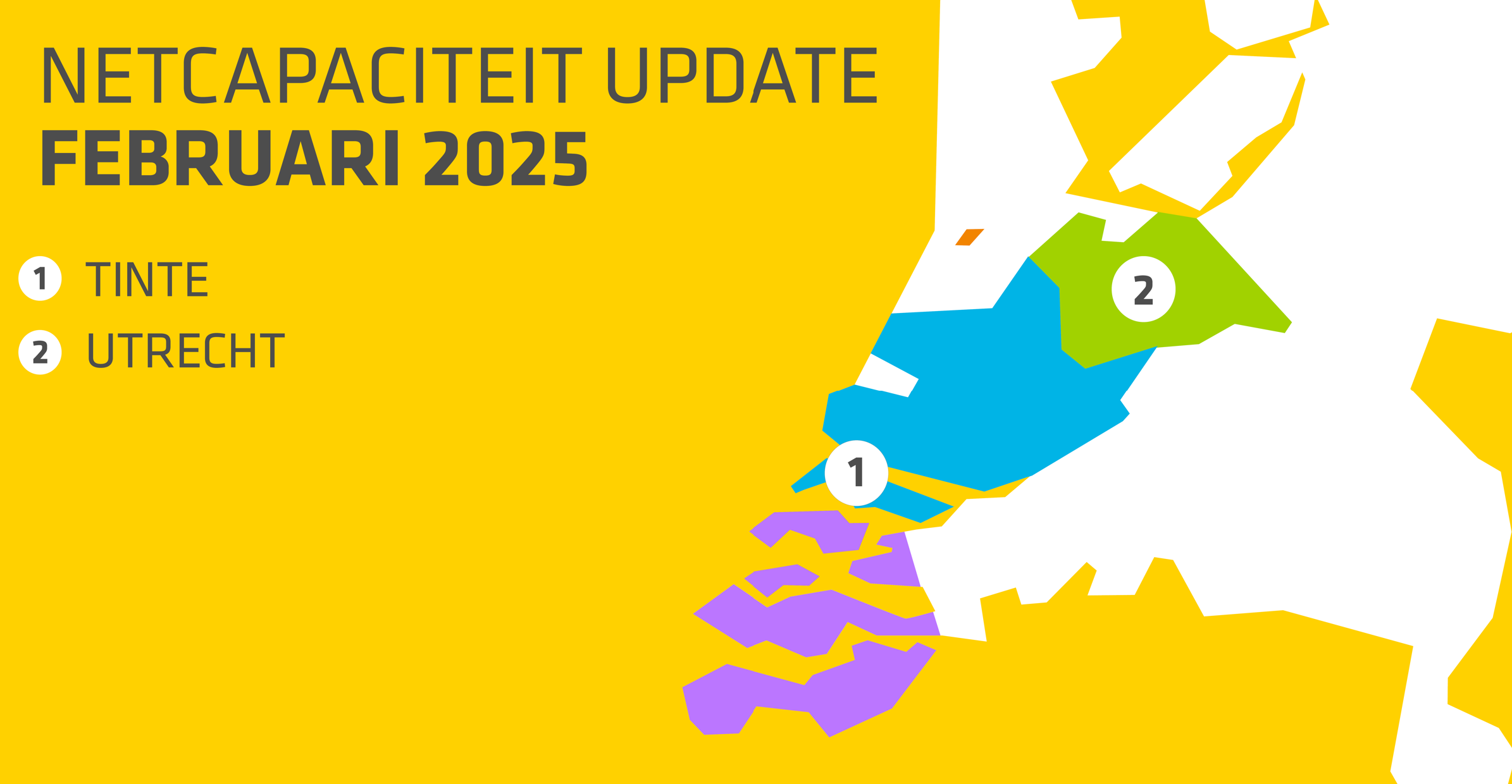 Update netcapaciteit elektriciteitsnetten Stedin februari 2025