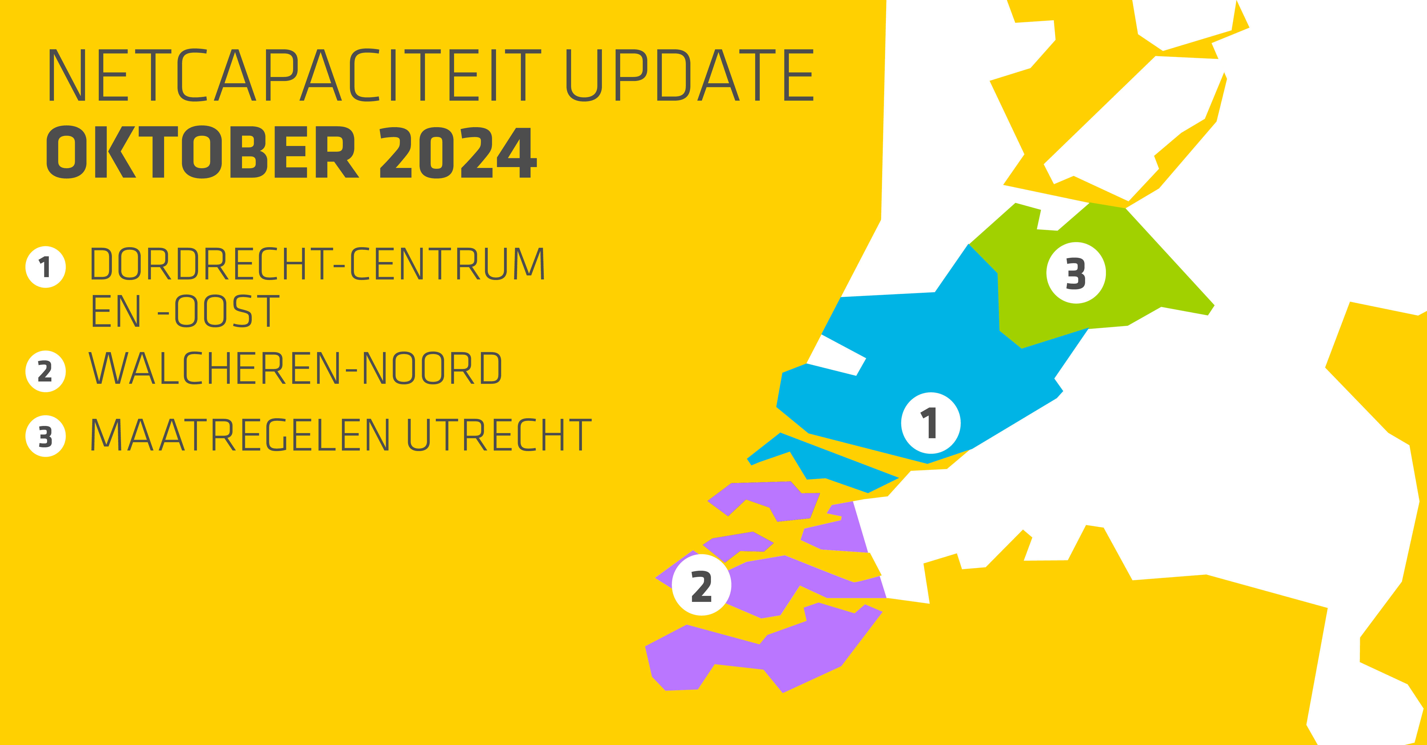 Update netcapaciteit elektriciteitsnetten Stedin oktober 2024