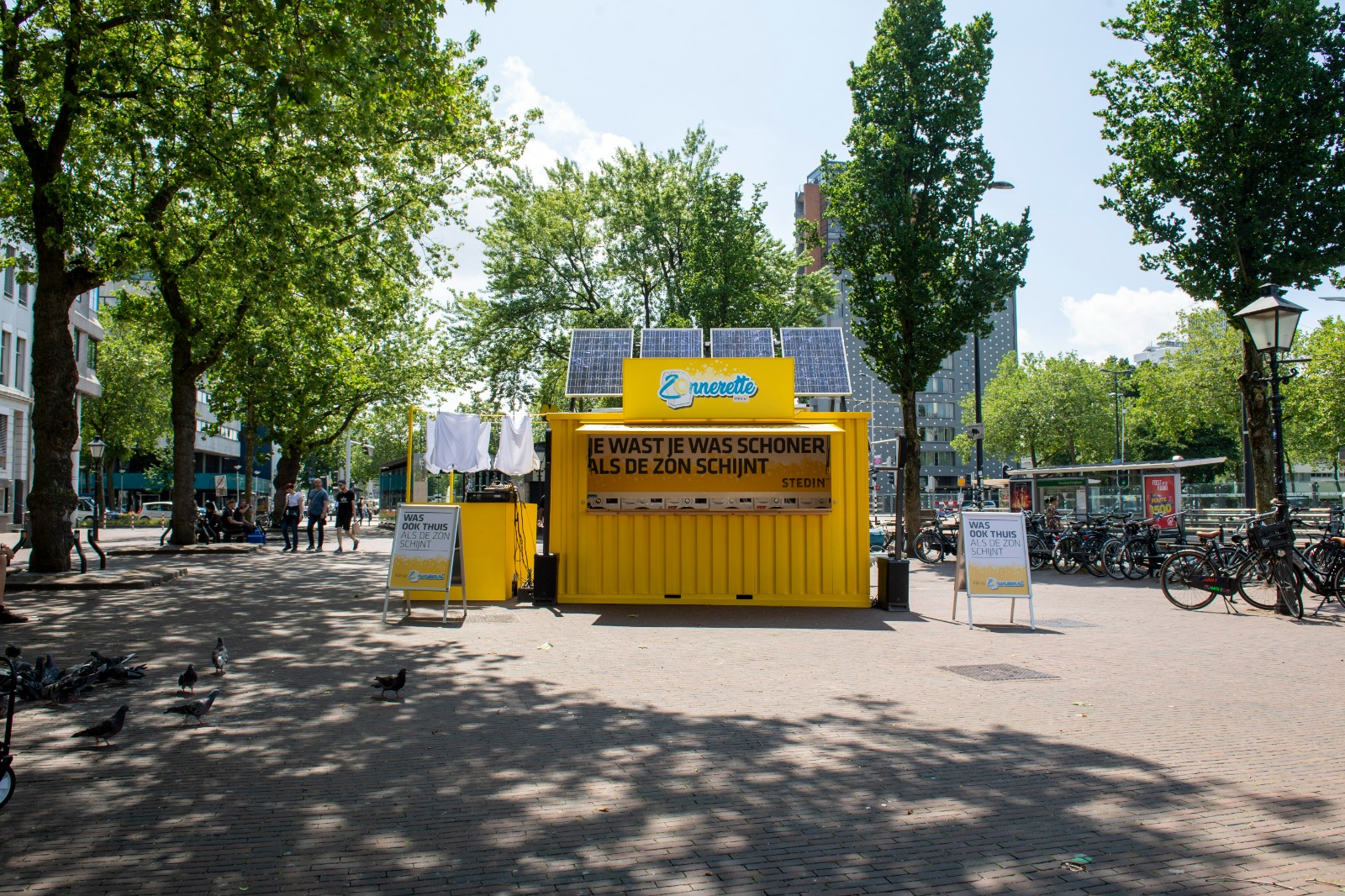 Netbeheerder Stedin roept Nederlanders op om te wassen als de zon schijnt