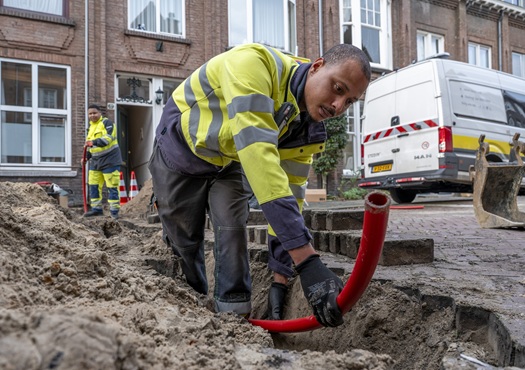 Monteurs aan het werk