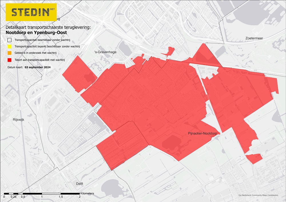 Detailkaart teruglevering Nootdorp en Ypenburg-Oost