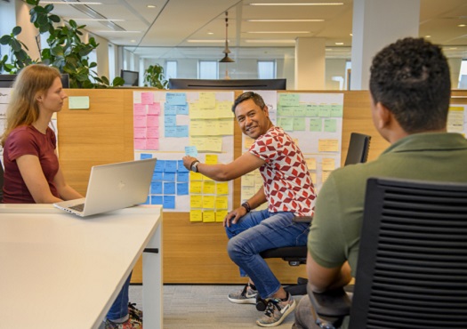 IT-medewerkers van Stedin nemen planning door