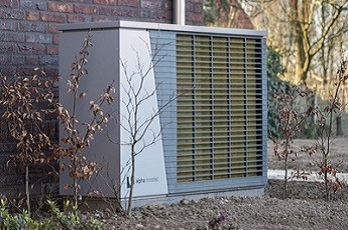 Warmtepomp bij woonhuis