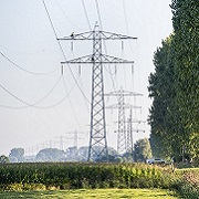 Masten van het hoogspanningsnet