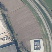Elektriciteitsstation Houten-Oost vanuit de lucht gezien