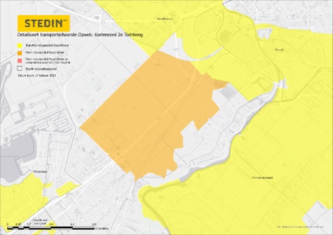 Kaart van congestiegebied Zuidplas 2e Tochtweg en omgeving 
